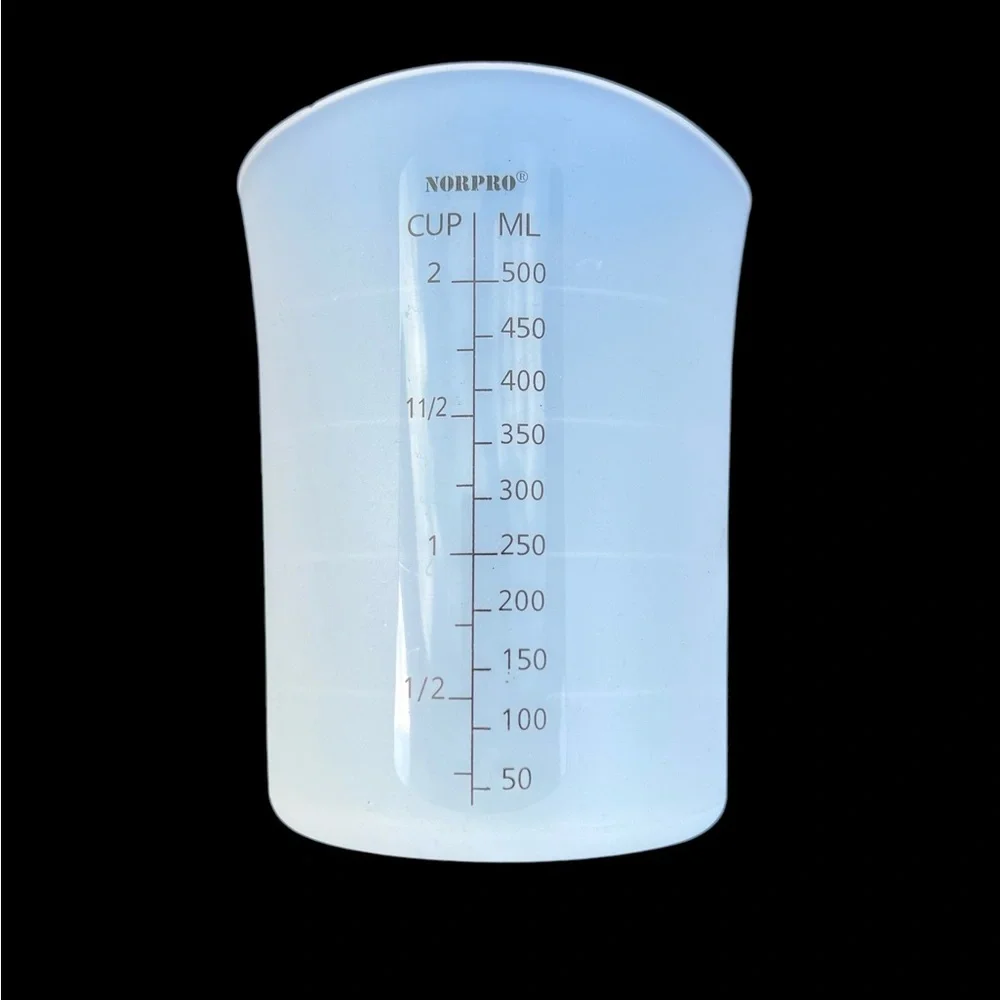 Norpro Silicone Measuring Cup Stir & Pour Measure 2 Cup Flexible Bendable LN